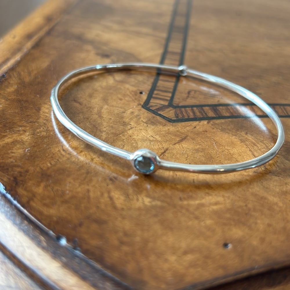 Ippolita Bangle Rick Candy with Blue Topaz and Diamond 💎